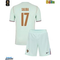 Frankrike William Saliba #17 Bortedraktsett Barn VM 2026 Kortermet (+ Korte bukser)